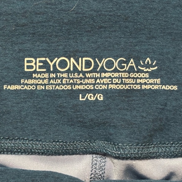 Beyond Yoga Blue Leggings High Waist Stretch velvet - Picture 4 of 12